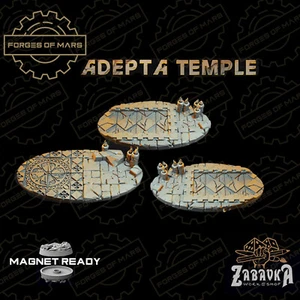Bases - Adepta Temple - Oval 75x42mm (x3) - Imagen 1 de 1