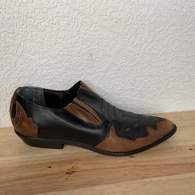 Botas de cuero vaquero vintage Mootsies Tootsies Houston talla 6 - Botines cortos Foto 1 de 4