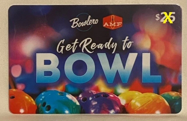 Bowlero / AMF "Get Ready to Bowl" Colorful Bowling Balls Gift Card No Value - Image 1 of 1