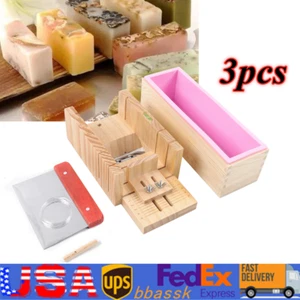 Soap Cutter Set Wood Molds Tool For Soap Making Loaf Cutting Bar Cutter Kit NEW - Picture 1 of 12