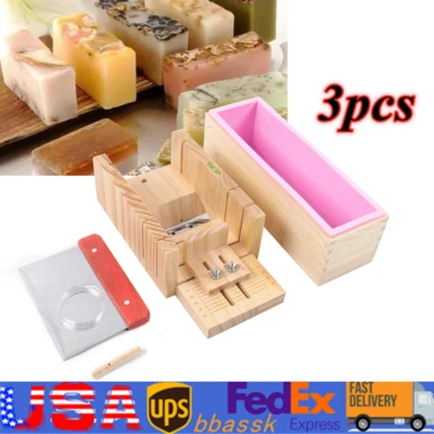 Soap Cutter Set Wood Molds Tool For Soap Making Loaf Cutting Bar Cutter Kit NEW - Image 1 of 4