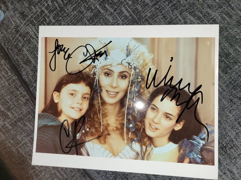 Cher 10 X 8 From Mermaids Signed Also Signed By Wynona Ryder And Christina Ricci Cover