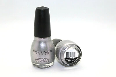 Sinful Colors Nail Polish Touch Of Class 1565 Metallic Silver Iridescence  - Image 1 of 2