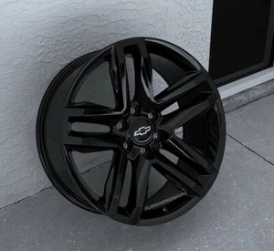 Gloss Black Trail Boss CHEVY SILVERADO/TAHOE WHEELS SET 18x8.5" 1999-2025 - Picture 1 of 12