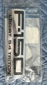 2004-2008 Ford F-150 Lariat 5.4 Triton Fender Emblem OEM NEW Genuine 4L3Z16720JA - Picture 1 of 4