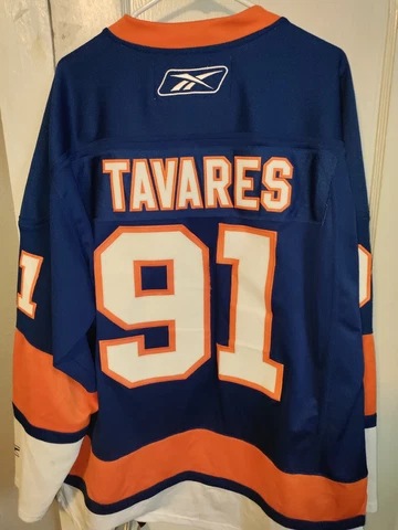 New York Islanders JOHN TAVARES  Reebok #91 Jersey Size Men’s 2XL Cover