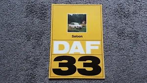 DAF 33 SALES BROCHURE 1972- - Picture 1 of 4