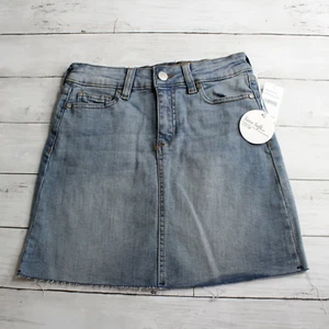 Joe's Girl's Denim Blue Jean Skirt Size 10 A-Line Mini - Picture 1 of 8