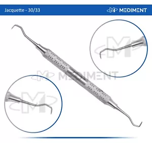 JACQUETTE RIDIMENSIONAMENTO PER STRUMENTI PARODONTALI DENTALI 30/33 8MM MANIGLIA CAVA INOX - Foto 1 di 6