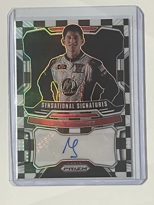 Nick Sanchez Checkered Sensational Signatures #S-NS /50 2022 Panini Prizm NASCAR - Image 1 of 2