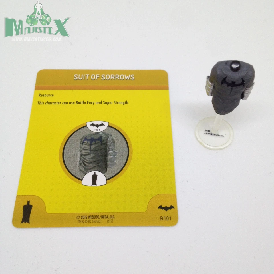 Heroclix Бэтмен комплект костюм скорби #R101 / #S101 ограниченного тиража объект с картой! - Изображение 1 из 1