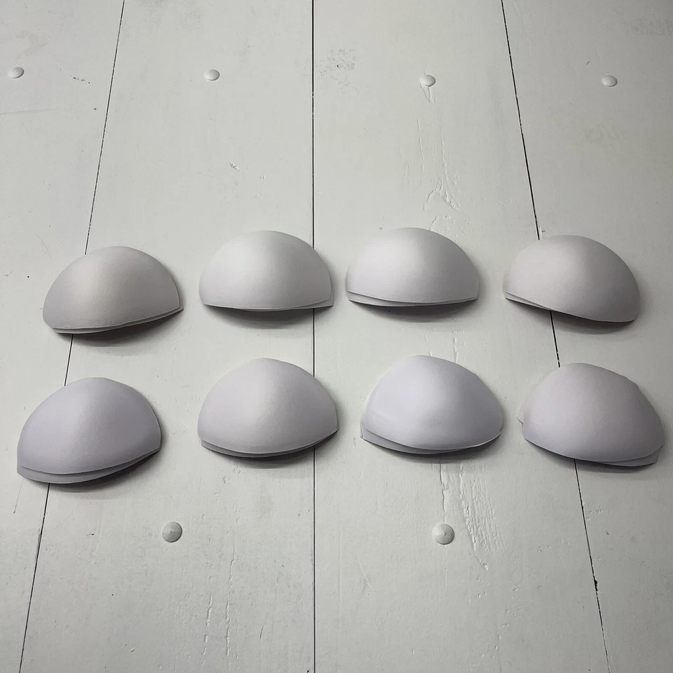 Sujetador blanco lágrima cosido copas almohadillas inserciones 8 pares talla 38 Foto 1 de 1