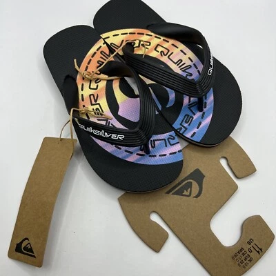 Sandalia Chanclas Quiksilver Niños Molokai Art Li Juvenil Talla 11 Foto 1 de 4