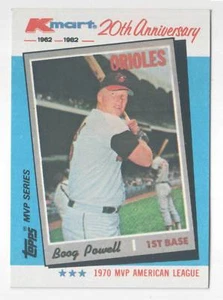 Boog Powell Topps #17 of 44 Kmart 20th Anniversary 1982 Baseball Card - Picture 1 of 1