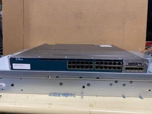 CISCO WS-C3560X-24T-S 24 x PORT GIGABIT ETHERNET SWITCH WITH C3KX-NM-1G MODULE - Picture 1 of 4