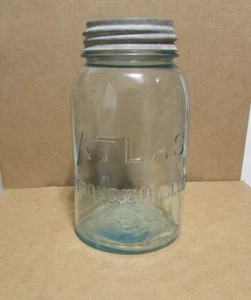 Vintage Atlas 1-quart Strong Shoulder Mason Jar - Picture 1 of 2