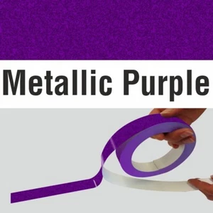 METALLIC PURPLE Car Pinstripe, Vehicle Tape, Van, Horsebox Stripes 6mm-300mm - Picture 1 of 2