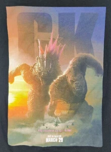 Godzilla VS King Kong The New Empire Promotional T Shirt Black Toho Legendary XL - Picture 1 of 6