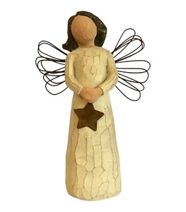 Vtg 1999 Willow Tree Angel of Light Sculpted Resin Figurine Demdaco Susan Lordi - Picture 1 of 10