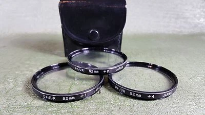 DeJur 52mm Close-up Lens Filter Set +1 +2 +4 - Image 1 of 4