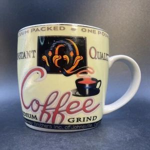 Finesse Constant Quality Coffee Fine Porcelain Mug Medium Grind Murray Brothers - Picture 1 of 8