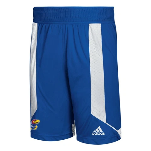 Kansas Jayhawks NCAA Men's Adidas Blue Game Jersey Shorts Cover