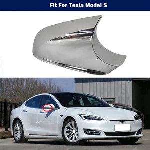 Chrome Side Wing Mirror Cover Holder Lower Tray 2148.3006 R For Tesla Model S - Picture 1 of 11