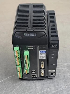 KEYENCE LJ-V7001P LASER PROFILER CONTROLLER & CB-EP100 ETHERNET/IP UNIT - Image 1 of 4