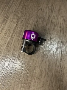 Skull Chainring Handlebar Mount Bike Mini Bell 7/8" 22.2mm Purple Grateful Dead - Picture 1 of 6