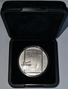 NETHERLANDS / Silver Medal 1890-1990 Vincent van Gogh - UNC !!! - Picture 1 of 4