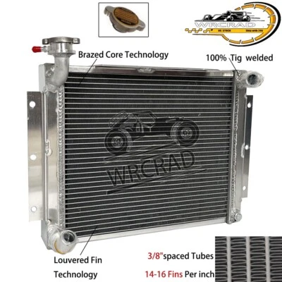 Radiador de aluminio apto 1955-1962 1956 1957 MG MGA 1500 1600 1622 Deluxe 1.5 1.6 Foto 1 de 4