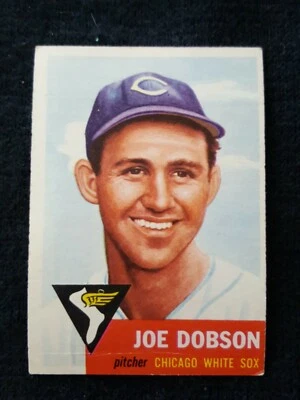1953 Topps #5   Joe Dobson VG-EX Wrinkle SP Chicago White Sox  - Image 1 of 4