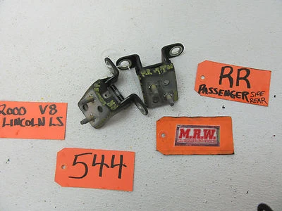 LINCOLN LS REAR BACK DOOR HINGE PAIR BLACK RIGHT PASSENGER SIDE CAR R RH RR  - Image 1 of 2