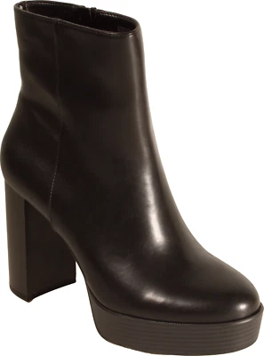 Botín de plataforma para mujer Alfani Galsuenda negro imitación cuero talla 11 M EE. UU. Foto 1 de 4