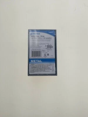 Sigma Electric  4-1/2 in. Rectangle  Metallic  1 gang Weatherproof Box  Gray - Image 1 of 2