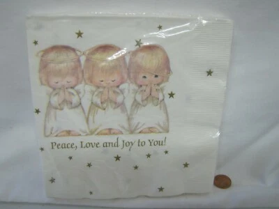 ¡Nuevo! Servilletas de Colección Sello Paz Amor Alegría Ángeles Fiesta Express 16 Decoupage 13.5 Foto 1 de 3