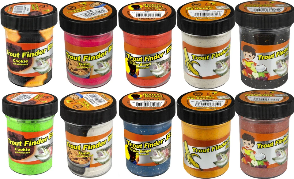 FTM Trout Finder Bait Forellenteig Glitter, Neue Sorten 2020 Forellenteig Paste - Bild 1 von 1