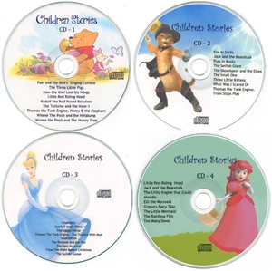 Children's Bedtime Stories - 4 CD Set Free P&P Printed Cover Artwork - Picture 1 of 1