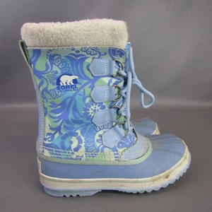 Stivali invernali Sorel 1964 PAC donna taglia 6 blu floreale impermeabili neve isolati - Foto 1 di 11