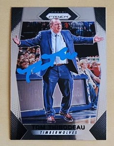 Tom Thibodeau signierte 2017-18 Prizm Karte #90 NY Knicks Trainer Auto NBA RAD - Bild 1 von 7