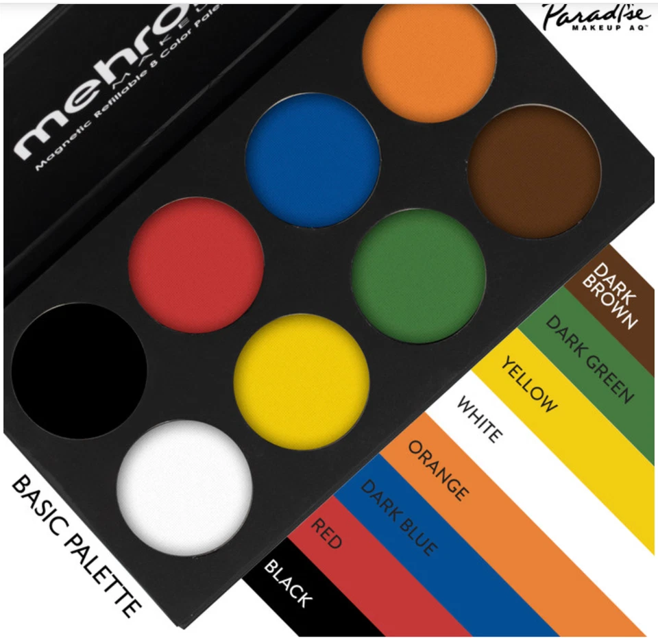 Mehron Makeup Paradise AQPaint 8 Colores NUEVA PALETA FÁCIL RECARGA Foto 1 de 1
