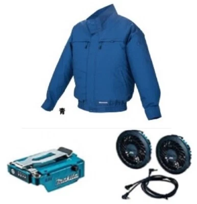 Jaqueta ventilador de refrigeração Makita FJ310DZ com ventilador, conjunto de suporte de bateria S~4L tamanho 10.8V  - Imagem 1 de 4