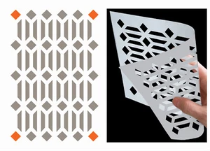 Plantilla decorativa con patrón de plantilla reutilizable para hacer tarjetas muebles de pared TE488 - Imagen 1 de 19