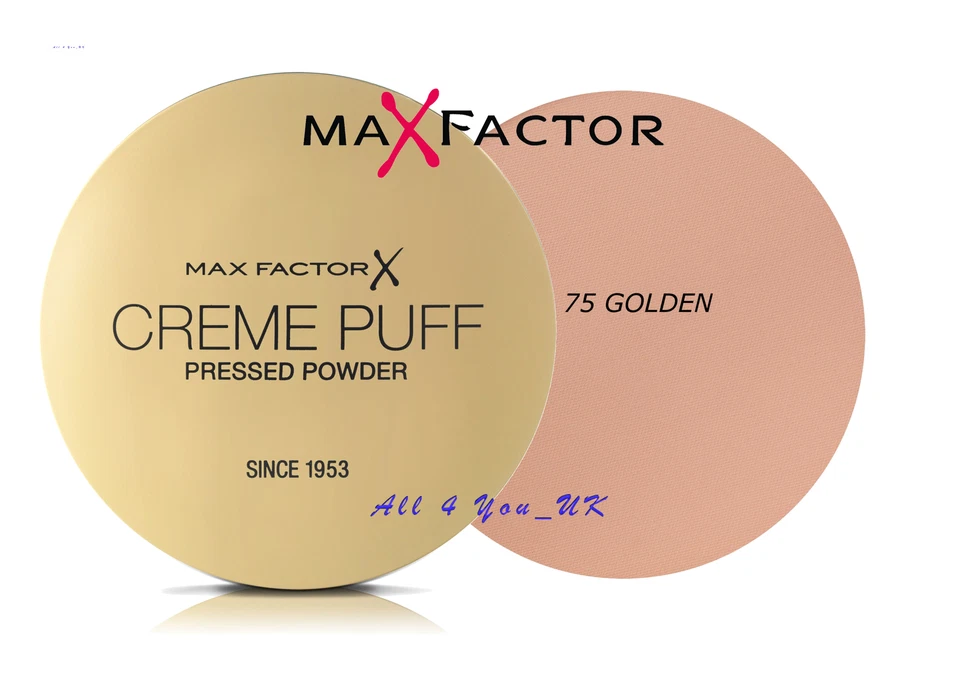 Max Factor Creme Puff Compact Powder -  75 GOLDEN - Image 1 of 1