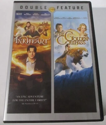 Golden Compass / Inkheart Double Feature 2 Disc DVD Brendan Fraser Nicole Kidman - Image 1 of 2