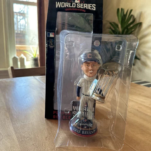 Kris Bryant Chicago Cubs 2016 World Series Trophy Forever Collectible Bobblehead Cover