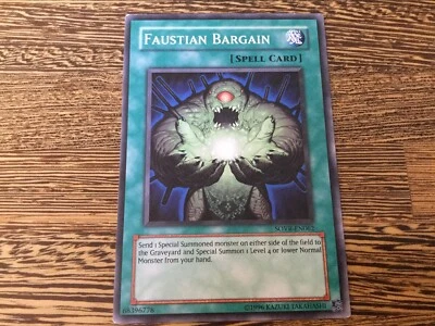 SOVR-EN062 Faustian Bargain Common Short Print Yugioh Card - Image 1 of 4