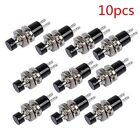 Lot Of 10Pc Mini Lockless Momentary On/Off Push Button Mini Switch Pbs-110 Black