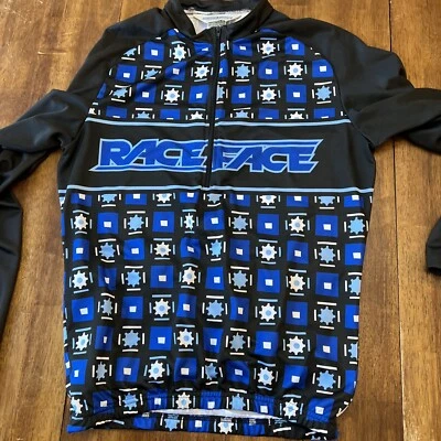 Race Face Men’s Medium Mountain Bike Racing Long Sleeve Logo/Sprocket Jersey - Image 1 of 4