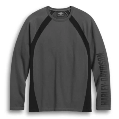 GENUINE HARLEY-DAVIDSON MEN'S COLORBLOCK LONG SLEEVE TEE 96147-20VM — 第 1/2 张图片